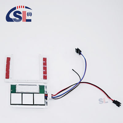 パーソナライズされたDC12V SL スプリット トリプル ボタン トリプル カラー タッチセンサー スイッチ レーダー 時間 温度 ディスプレイ スクリーン ブラケット スマートミラー