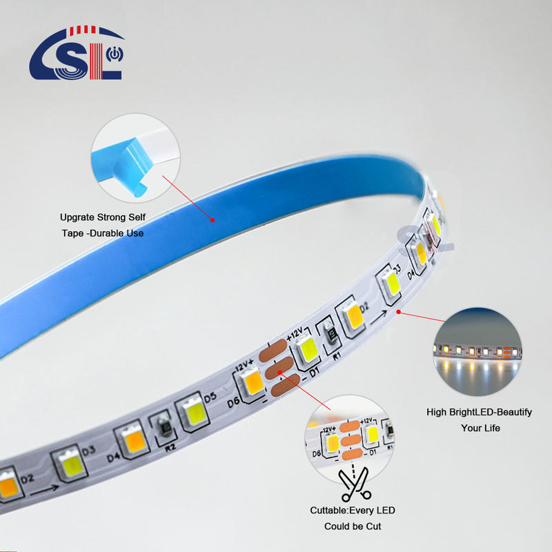 120LEDs/m 3000k 4000k 6500k CCTボード 8mm SMD2835 LEDストライプライト 屋外装飾用