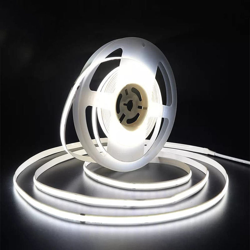 480Leds 6500K 白色柔軟COB LEDストライプライト 12V/24V電圧で室内装飾用