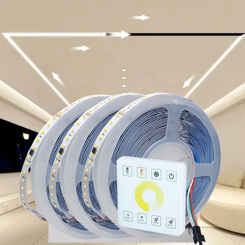 3- 流水 12v24v 8mm 120leds 6500K ホワイト電板 SMD2835 LEDストライプライト