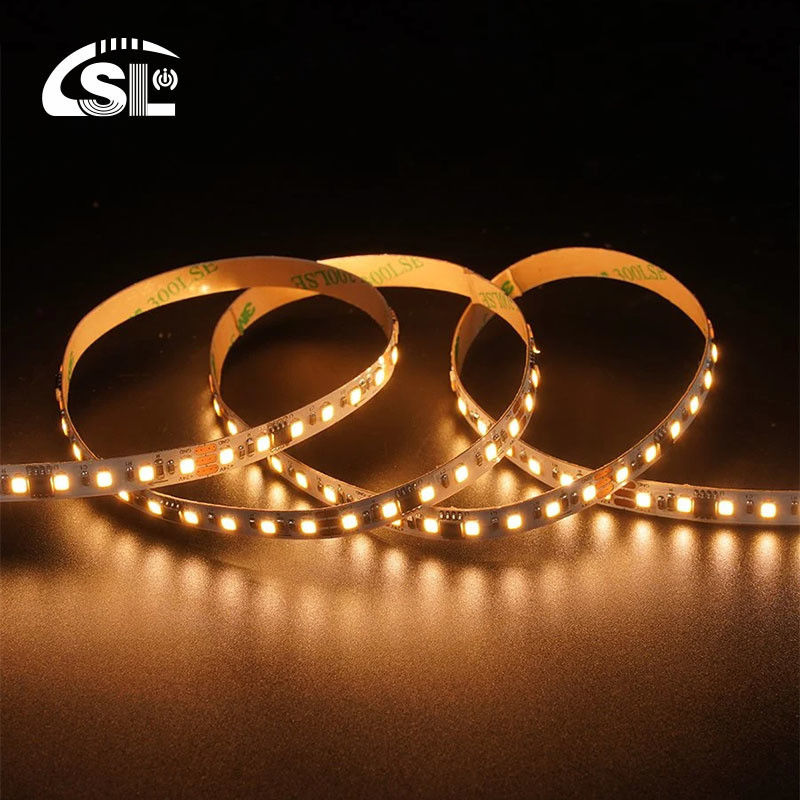 120LED 8mm 3000K ホットホワイト電板 SMD2835 DC 24V 入力電圧用 LED ストライプライト