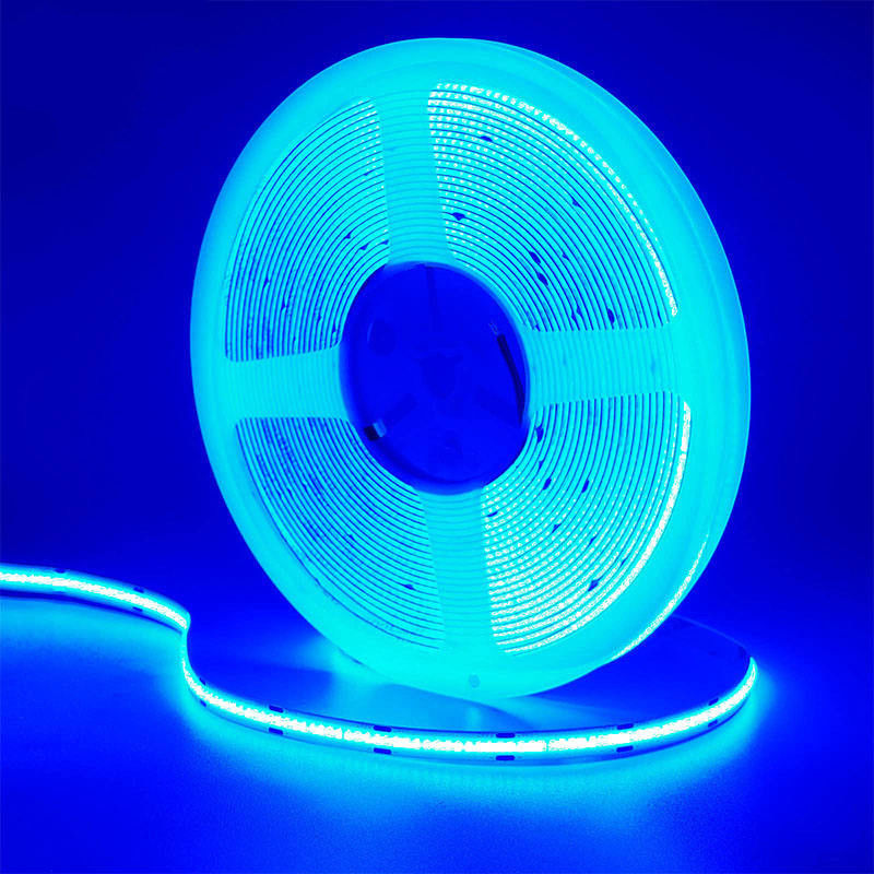 CE LVD EMC ROHS FCC REACH ERP2.0 認証 氷青 COB LED ストライプライト 8mm 幅