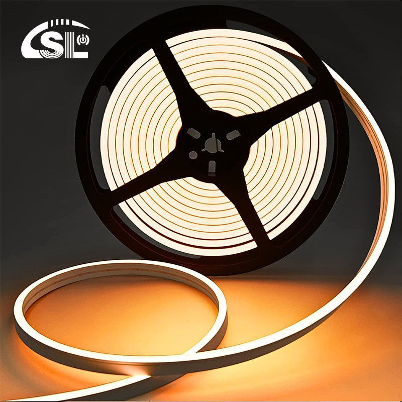 サポート 暗くなる ホワイト 暖かい ネオン フレックス 3000K ミニ 24V 4x10mm IP65 防水 168 LED/m