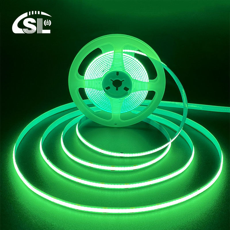 防水緑色柔軟ストライプライト 高密度 COB LED CE RoHs IP20 Ra90 8mm 幅 12V24V 320Leds