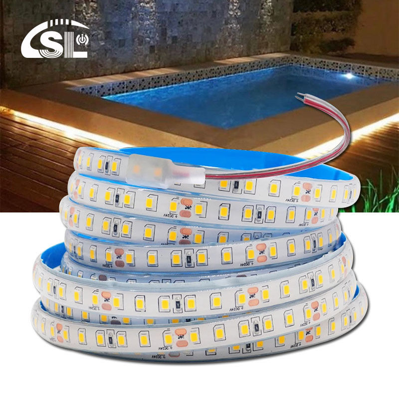 COB 照明ストリップ 110v220v 8mm 120leds 4000K IP67 防水切断板 SMD2835 LED ストライプライト
