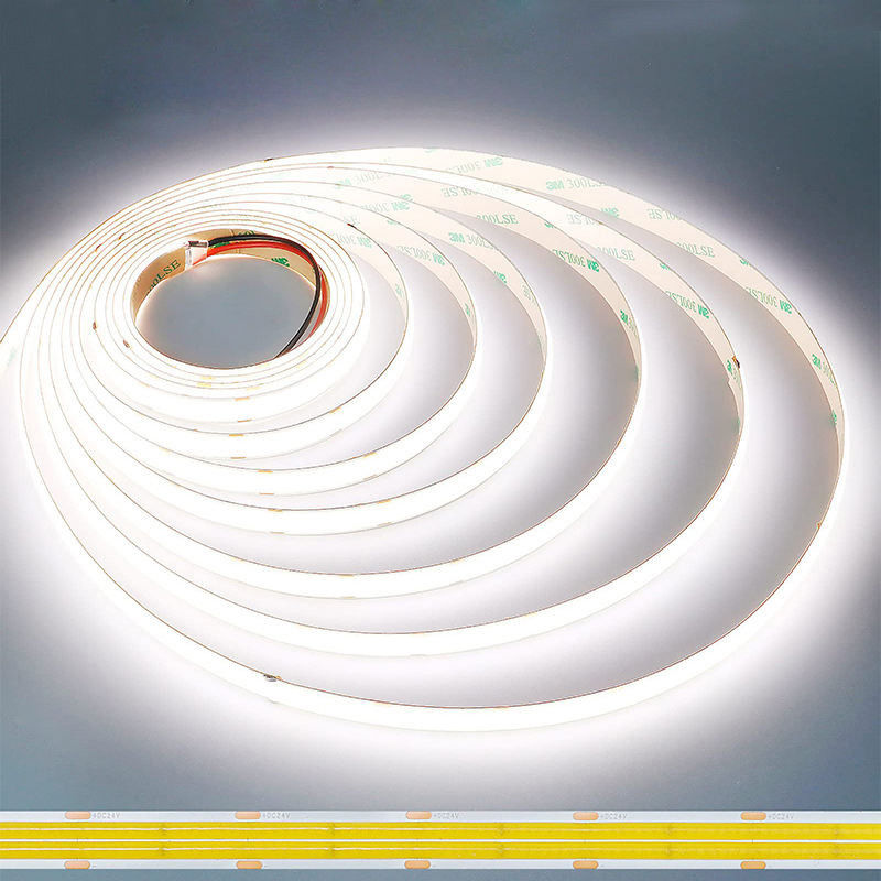 高密度 8mm10mm 320leds 6500K ホワイト COB LEDストリップライト インダースデコレーション