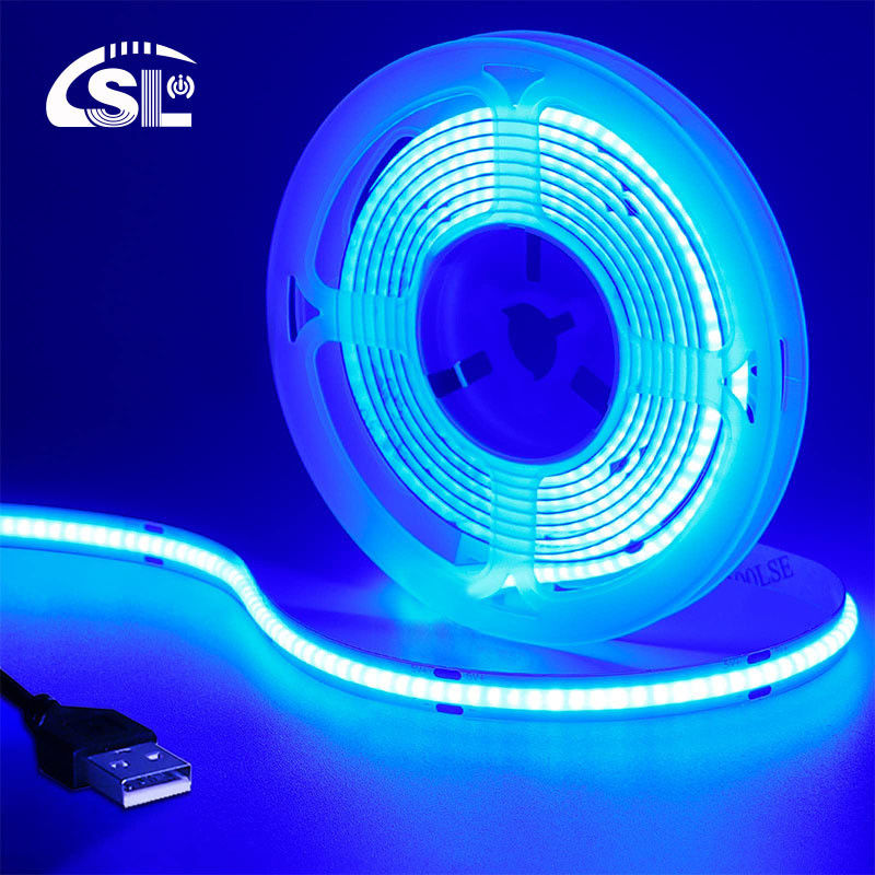 320leds 8mm 室内・室外装飾用 青色柔軟COB LEDストライプライト -20 60C