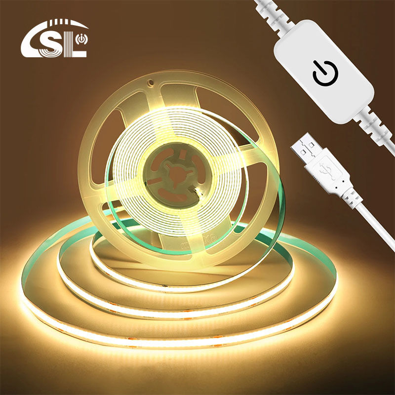 5V DC 入力銅素材 COB 320LED IP20 Ra 90 LEDライトストリップ