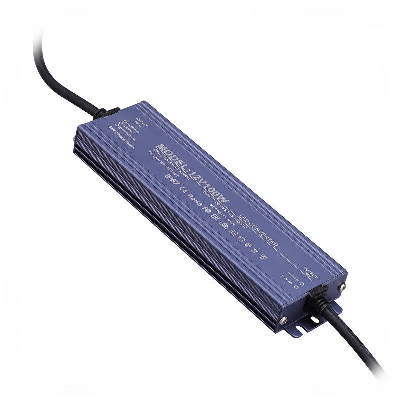 超薄型 12V/24V 2.5A -25A 60w 100w 200w 300w 400w IP68 防水電源トランスフォーマー