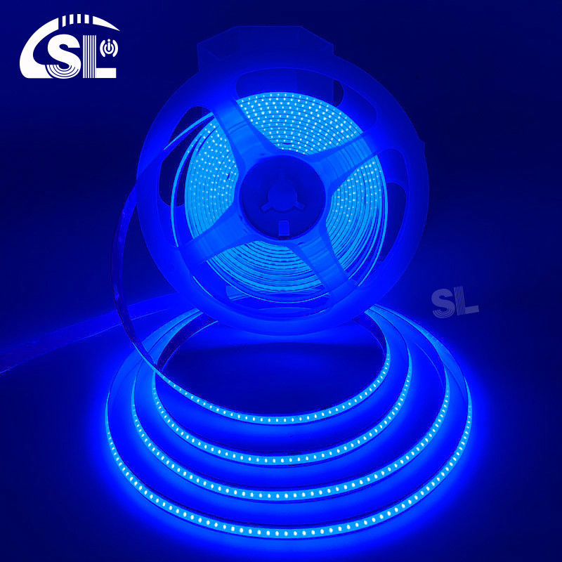 SL-COB-03208DB 8mm PCB 幅 180 度 視角 ブルー LED ライト ストライプ