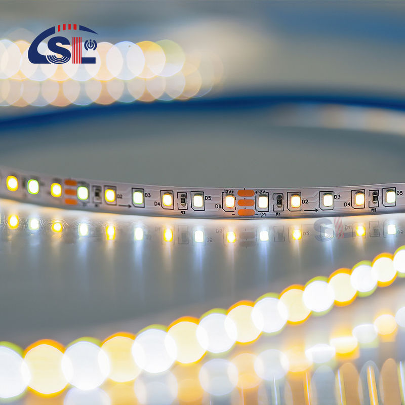 室内装飾 高明るさ 12v24v 10mm 120leds 3000K-6500K CCT 柔軟性 双色 COB LED ストライプライト
