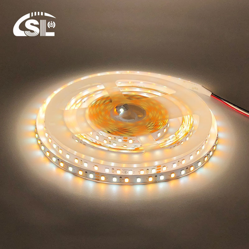 CCT 高明るさ 8mm 120LEDs 3000K-6500K 双色 SMD2835 LEDストライプライト