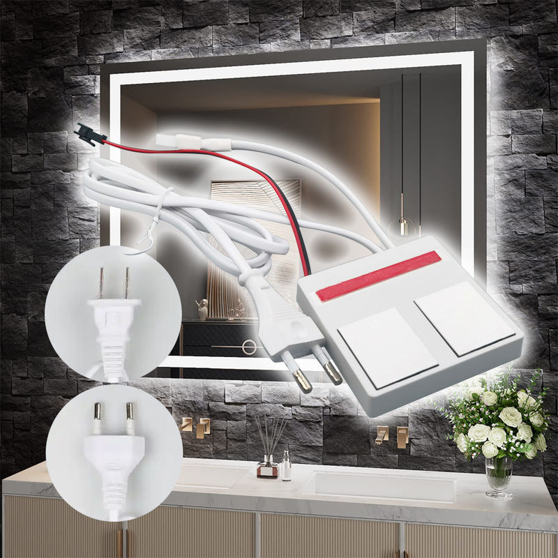 110V 240VAC 12W24W 単色/三色 LED ミラー タッチディマー センサー 2 キーのスイッチ
