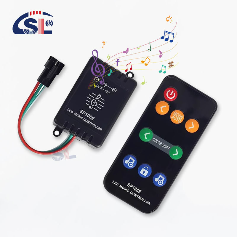 WS2811/WS2812B 個別アドレスのストリップライト制御 スマートカラーフル 9キー RF リモコン SP106E